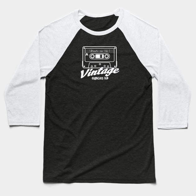 Vintage 80's kid Baseball T-Shirt by wickeddecent